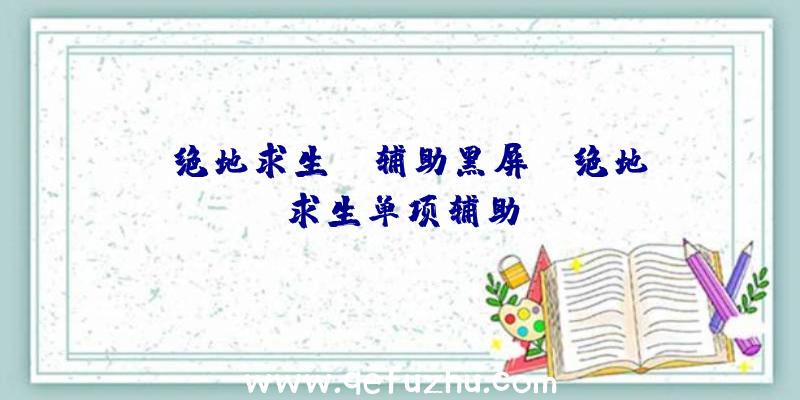 「绝地求生ez辅助黑屏」|绝地求生单项辅助